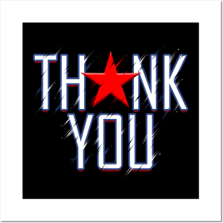 Thank You For Your Service 4th Of July Veterans Day Posters and Art